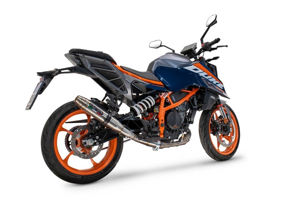 Scarico GPR compatibile con Ktm Duke 390 2024-2025, Deeptone Inox, Scarico omologato, silenziatore con db killer estraibile e raccordo specifico - immagine 7
