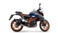 Scarico GPR compatibile con  Ktm Duke 250 2024-2025, GP-Revo Black Titanium, Scarico omologato, silenziatore con db killer estraibile e raccordo specifico