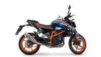 Scarico GPR compatibile con  Ktm Duke 200 2024-2025, GP-Revo Titanium, Scarico omologato, silenziatore con db killer estraibile e raccordo specifico