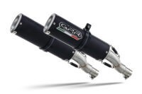 Alternative view of Scarico GPR compatibile con  Ducati Monster 696 2008-2014, M3 Black Titanium, Coppia di terminali di scarico omologati, forniti con db killer removibile, catalizzatori e raccordi specifici