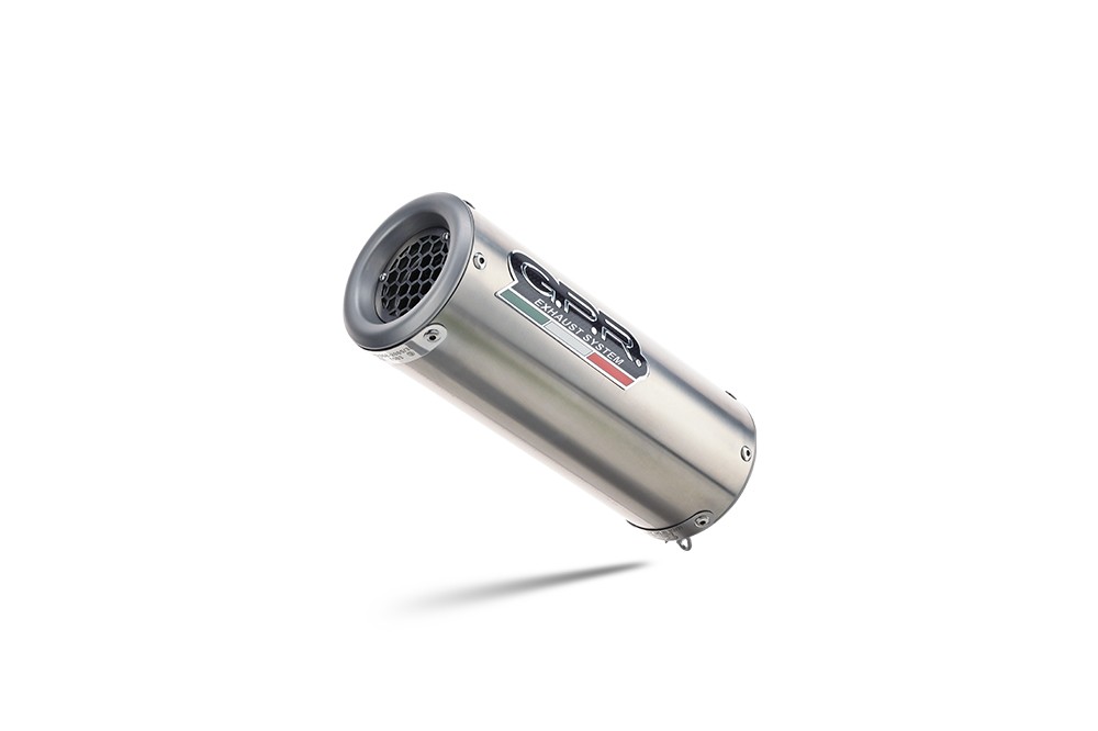 Scarico GPR compatibile con Ducati Hyperstrada 821 2013-2016, M3 Inox , Terminale di scarico omologato,fornito con db killer estraibile,catalizzatore e raccordo specifico