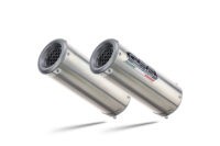 Scarico GPR compatibile con  Ducati Monster 1100 2009-2010, M3 Inox , Coppia di terminali di scarico omologati, forniti con db killer removibile, catalizzatori e raccordi specifici