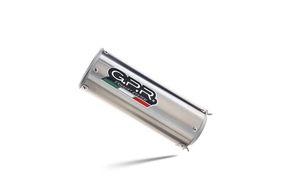 Scarico GPR compatibile con Kawasaki Versys 650 2006-2014, M3 Inox , Terminale di scarico omologato, fornito con db killer estraibile, catalizzatore e raccordo specifico - immagine 3