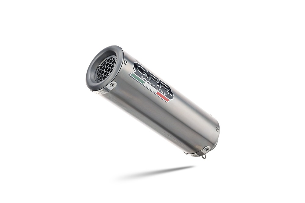 Scarico GPR compatibile con Cf Moto Nk 650 2012-2016, M3 Titanium Natural, Scarico omologato, silenziatore con db killer estraibile e raccordo specifico - immagine 2