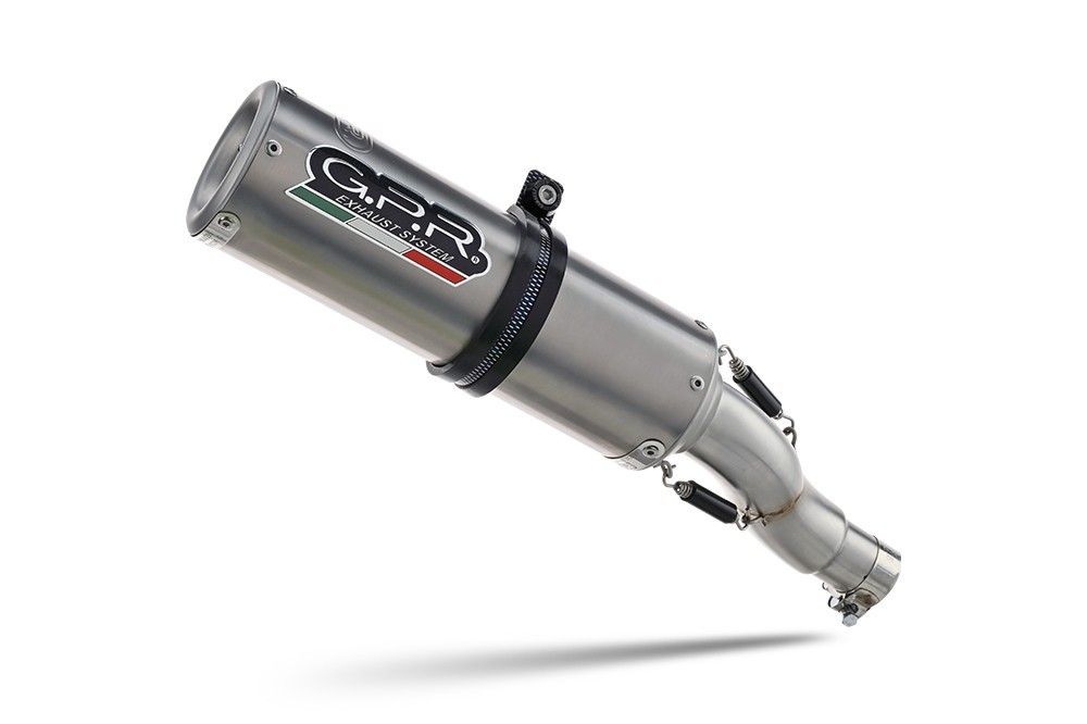 Scarico GPR compatibile con Ducati Multistrada 950 2017-2020, M3 Titanium Natural, Scarico semi-completo omologato,fornito con db killer estraibile,catalizzatore e collettore