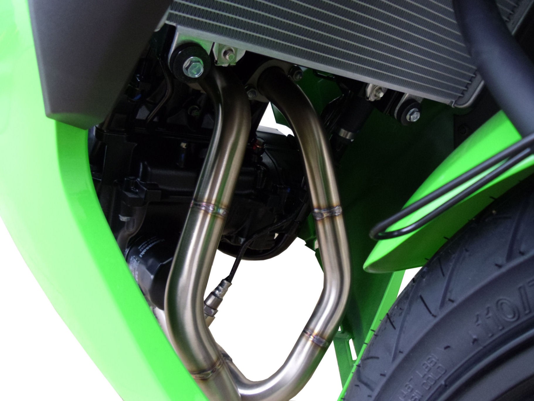 Scarico GPR compatibile con Kawasaki Ninja 300 R 2012-2017, Deeptone Inox, Scarico completo omologato,fornito con db killer estraibile,catalizzatore e collettore - immagine 7