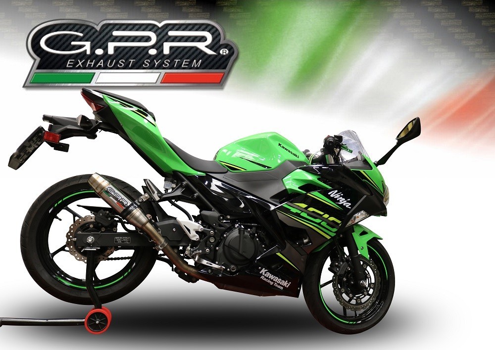 Scarico GPR compatibile con Kawasaki Z 500 2023-2025, Deeptone Inox, Scarico omologato, silenziatore con db killer estraibile e raccordo specifico - immagine 6