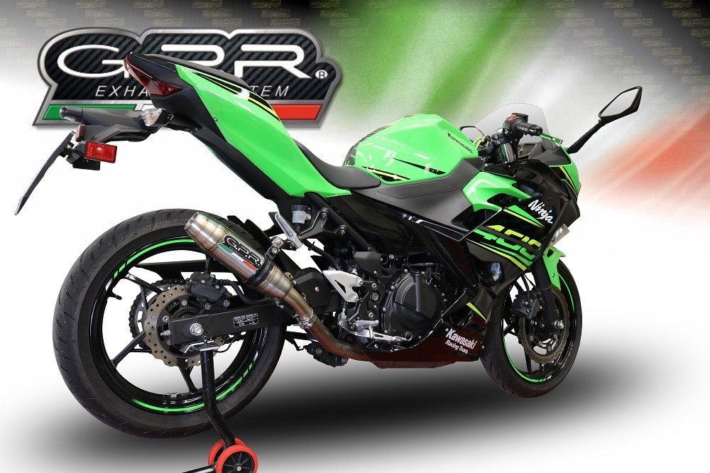Scarico GPR compatibile con Kawasaki Z 500 2023-2025, Deeptone Inox, Scarico omologato, silenziatore con db killer estraibile e raccordo specifico - immagine 7