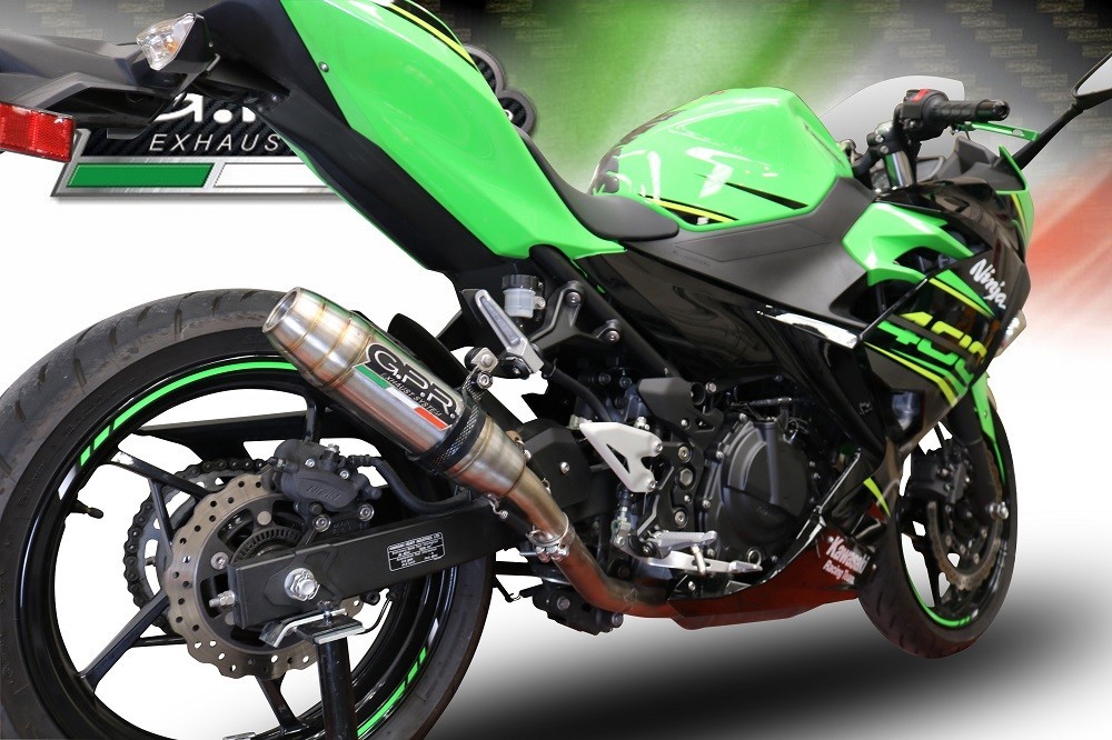 Scarico GPR compatibile con Kawasaki Z 500 2023-2025, Deeptone Inox, Scarico omologato, silenziatore con db killer estraibile e raccordo specifico - immagine 8