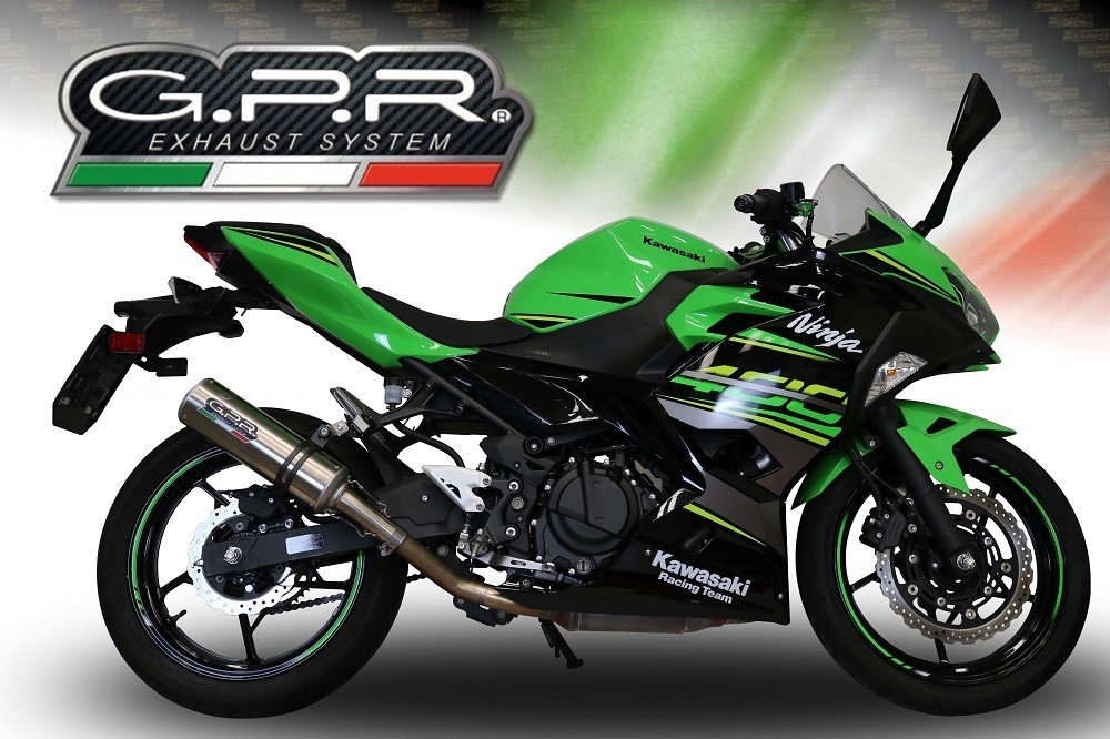 Scarico GPR compatibile con Kawasaki Z 400 2018-2022, M3 Inox , Scarico omologato, silenziatore con db killer estraibile e raccordo specifico - immagine 6