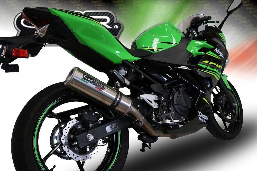 Scarico GPR compatibile con Kawasaki Z 400 2018-2022, M3 Inox , Scarico omologato, silenziatore con db killer estraibile e raccordo specifico - immagine 7