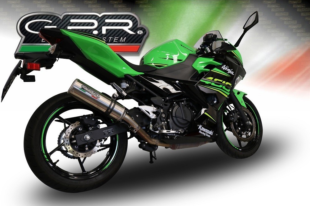 Scarico GPR compatibile con Kawasaki Z 400 2018-2022, M3 Inox , Scarico omologato, silenziatore con db killer estraibile e raccordo specifico - immagine 8