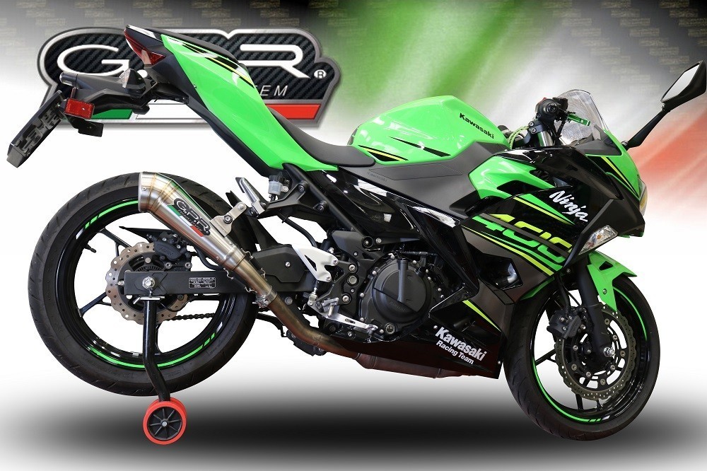 Scarico GPR compatibile con Kawasaki Z 500 2023-2025, Powercone Evo, Scarico omologato, silenziatore con db killer estraibile e raccordo specifico - immagine 6