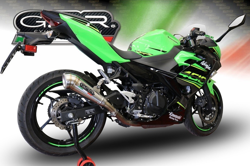 Scarico GPR compatibile con Kawasaki Z 500 2023-2025, Powercone Evo, Scarico omologato, silenziatore con db killer estraibile e raccordo specifico - immagine 7