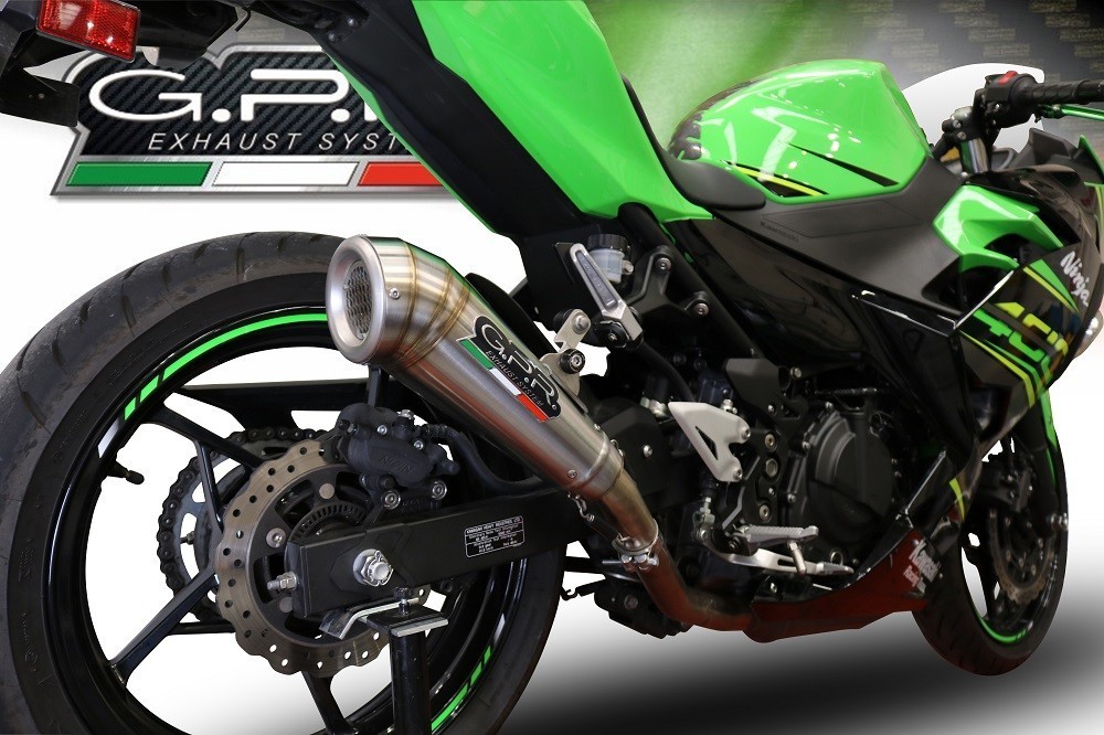 Scarico GPR compatibile con Kawasaki Z 500 2023-2025, Powercone Evo, Scarico omologato, silenziatore con db killer estraibile e raccordo specifico - immagine 8