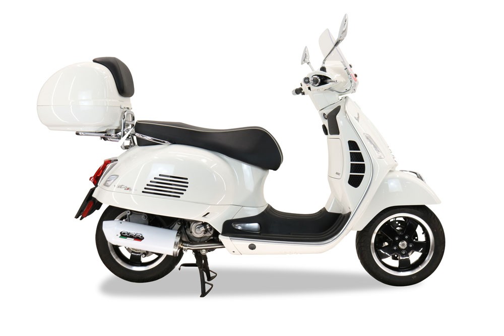 Scarico GPR compatibile con Piaggio Vespa Gt - Gtv 250 I.E. 2007-2009, Albus Ceramic, Scarico completo racing, fornito con db killer estraibile e collettore, non legale per uso stradale - immagine 6