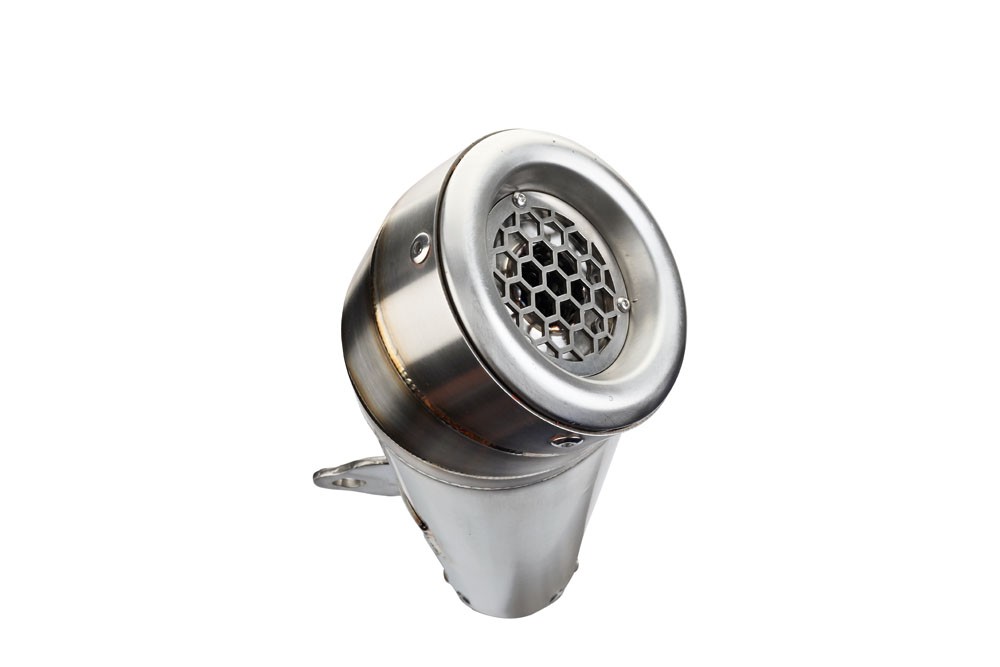 Scarico GPR compatibile con Zontes 350 GK 2022-2024, Powercone Evo, Scarico completo racing, fornito con db killer estraibile e collettore, non legale per uso stradale - immagine 6