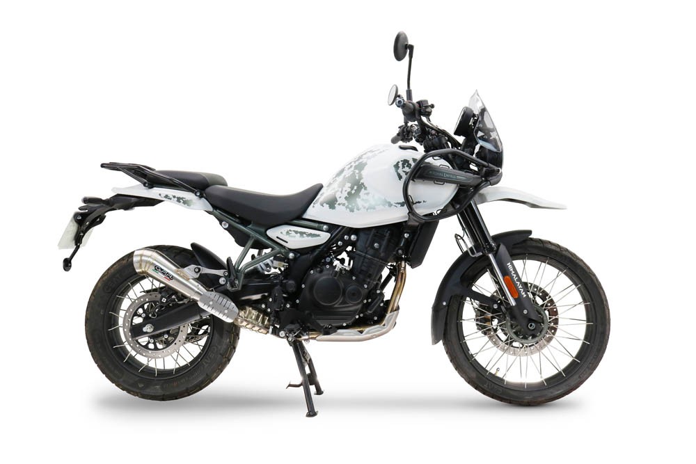 Scarico GPR compatibile con Royal Enfield Guerrilla 450 2024-2025, Powercone Evo, Scarico omologato, silenziatore con db killer estraibile e raccordo specifico - immagine 7