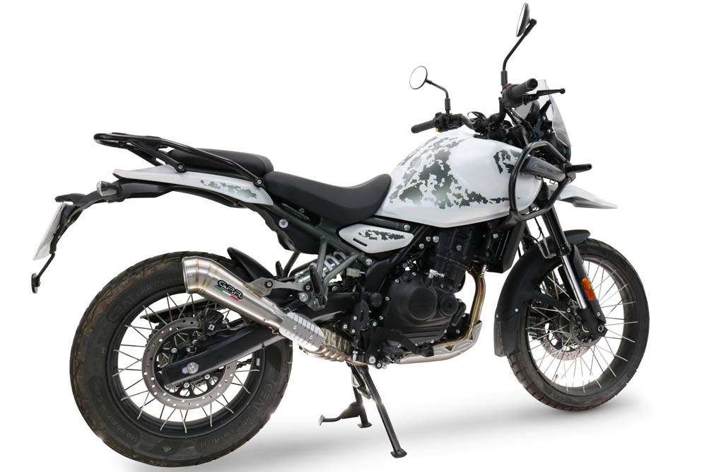 Scarico GPR compatibile con Royal Enfield Guerrilla 450 2024-2025, Powercone Evo, Scarico omologato, silenziatore con db killer estraibile e raccordo specifico - immagine 8