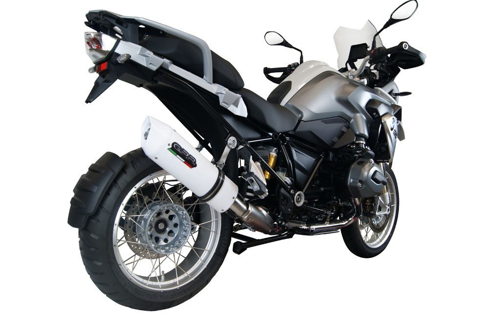Scarico GPR compatibile con Bmw R 1200 Gs -Adventure 2013-2016, Albus Ceramic, Scarico omologato, silenziatore con db killer estraibile e raccordo specifico - immagine 7
