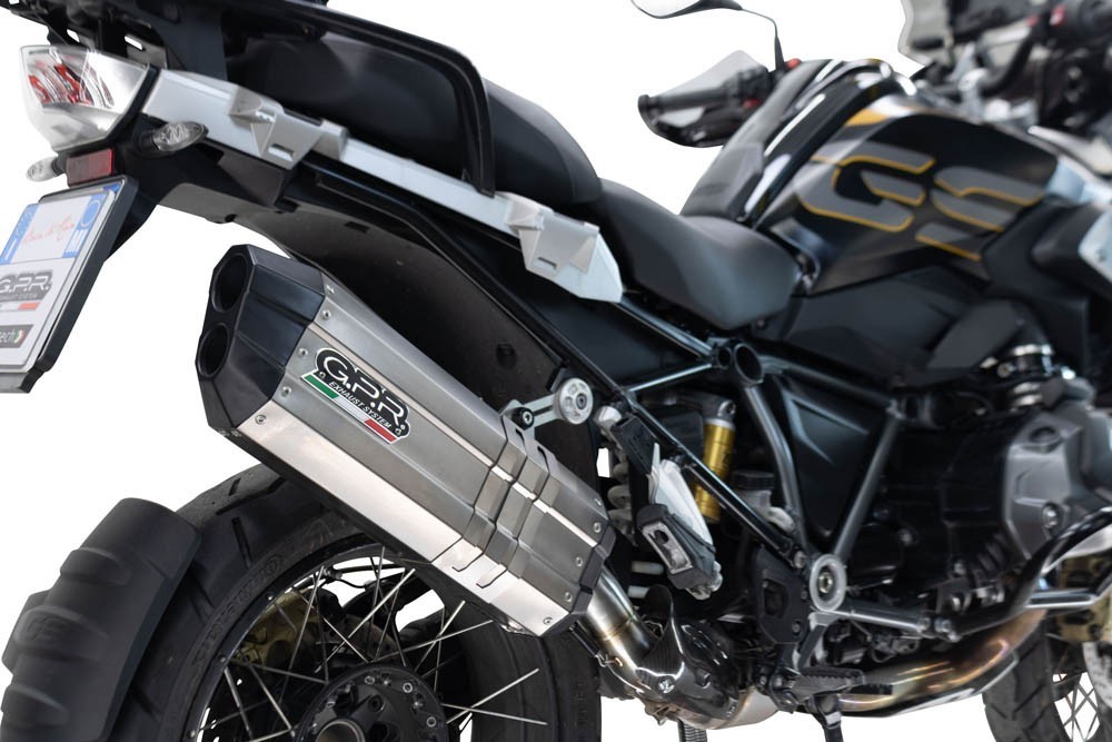 Scarico GPR compatibile con Bmw R 1250 Gs 2021-2024, Hyper Sonic Titanium, Scarico omologato, silenziatore con db killer estraibile e raccordo specifico - immagine 5