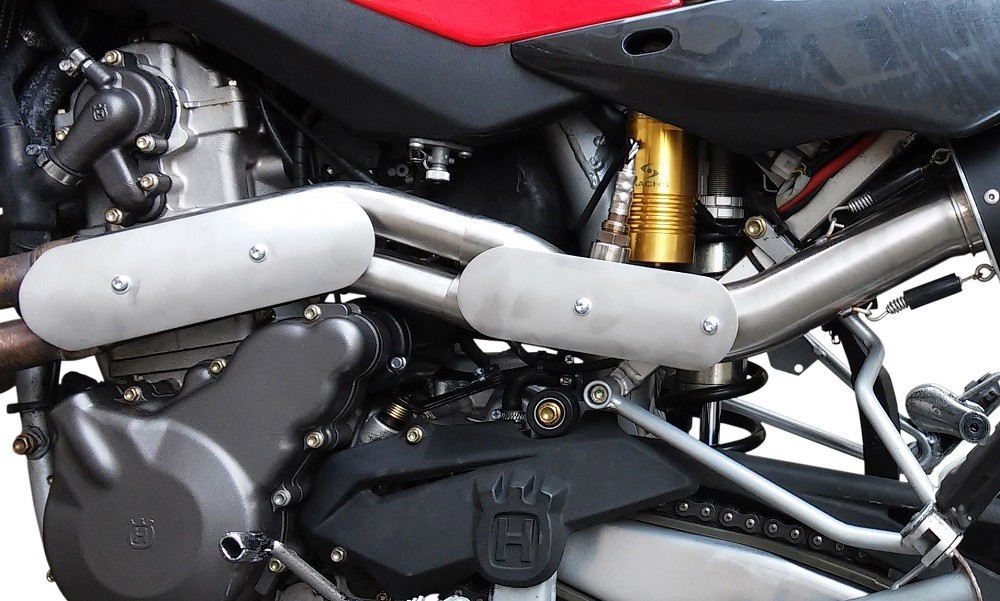 Scarico GPR compatibile con Husqvarna TE 610 E - SM 610 2007-2009, Furore Nero, Scarico omologato, silenziatore con db killer estraibile e raccordo specifico - immagine 6