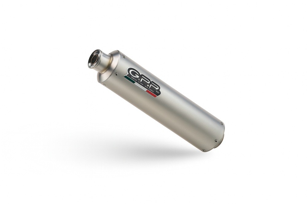 Scarico GPR compatibile con Kawasaki Zrx-1200 2002-2008, Inox Tondo, Silenziatore di scarico omologato, con flangia specifica, con db killer estraibile