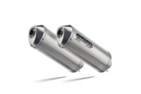 Scarico GPR compatibile con Ducati Monster 750 1996-2003, Satinox, Coppia di terminali di scarico omologati, forniti con db killer removibili e raccordi specifici