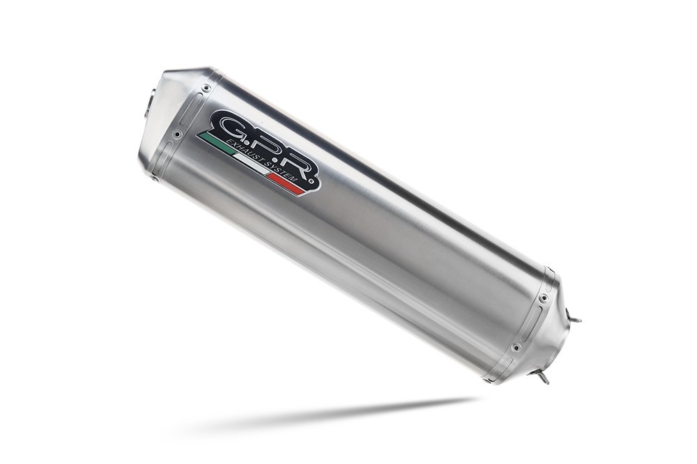 Scarico GPR compatibile con Kawasaki ER 5 1996-2006, Satinox, Scarico omologato, silenziatore con db killer estraibile e raccordo specifico - immagine 3