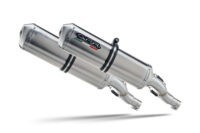 Alternative view of Scarico GPR compatibile con  Royal Enfield Continental 650 2021-2024, Satinox, Coppia di terminali di scarico omologati, forniti con db killer removibile, catalizzatori e raccordi specifici