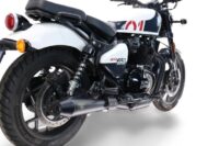 Alternative view of Scarico GPR compatibile con  Royal Enfield Shotgun 650 2024-2025, Ultracone Black, Coppia di silenziatori di scarico racing, con raccordo e dbkiller, articolo senza omologazione