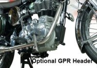 Scarico GPR compatibile con  Royal Enfield Classic - Bullet Efi 500 2009-2016, Decatalizzatore, Collettore decatalizzore, applicazione racing