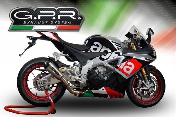 Scarico GPR compatibile con Aprilia Rsv4 1000 2015-2016, New Grand Prix Evo Titanium, Terminale di scarico racing, con raccordo, senza omologazione - immagine 4