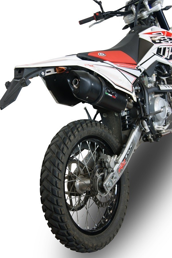 Scarico GPR compatibile con Beta RR 125 Enduro Lc 4t 2010-2018, Furore Nero, Scarico omologato, silenziatore con db killer estraibile e raccordo specifico - immagine 7