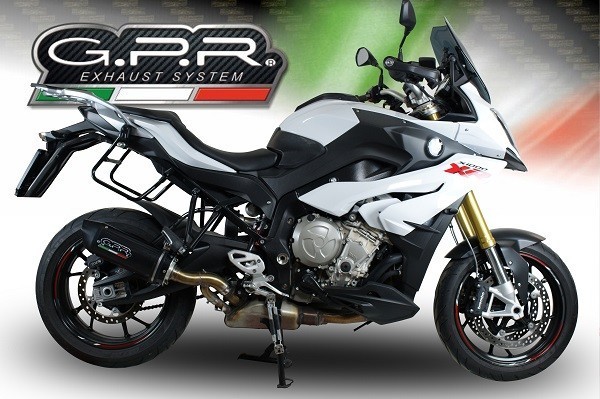 Scarico GPR compatibile con Bmw S 1000 XR -M 2017-2019, Furore Evo4 Nero, Scarico omologato, silenziatore con db killer estraibile e raccordo specifico - immagine 6