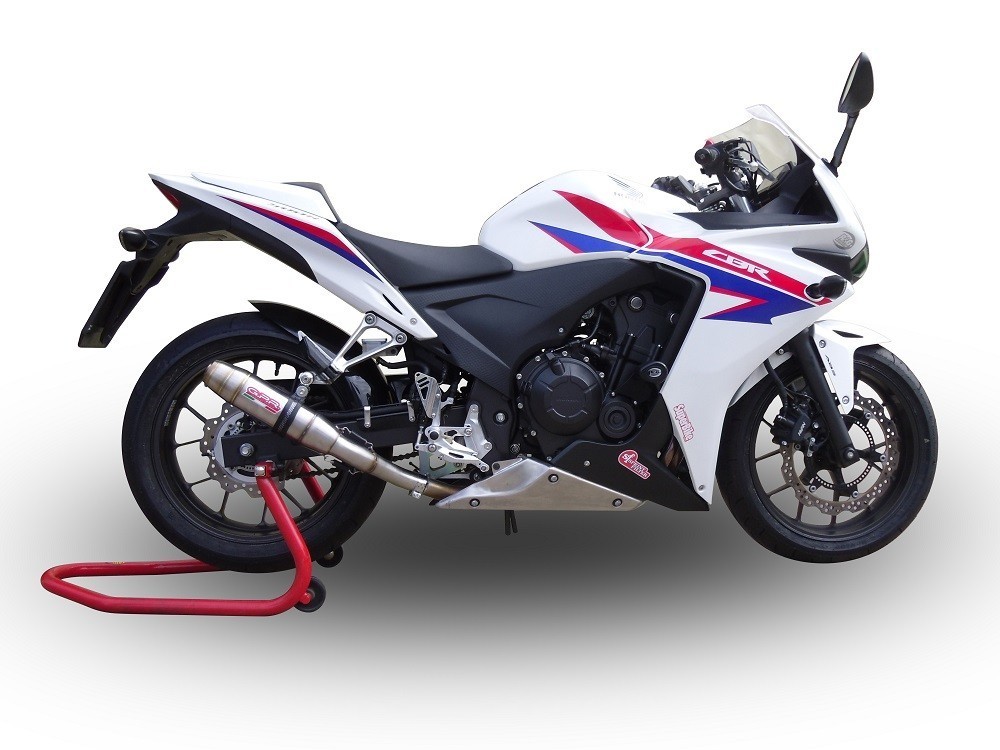 Scarico GPR compatibile con Honda Cbr 500 R 2022-2023, Deeptone Inox, Scarico omologato, silenziatore con db killer estraibile e raccordo specifico - immagine 6