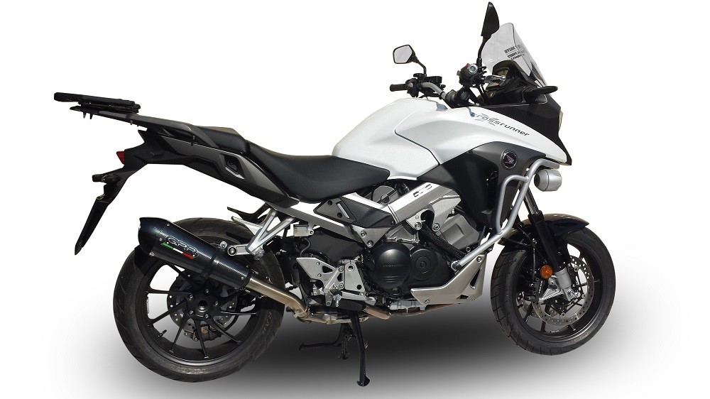 Scarico GPR compatibile con Honda Crossrunner 800 Vfr 800 X 2011-2014, New Grand Prix Evo Poppy, Scarico omologato, silenziatore con db killer estraibile e raccordo specifico - immagine 4