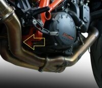 Scarico GPR compatibile con  Ktm Super Duke 1290 R  2014-2016, Decatalizzatore, Collettore decatalizzore, applicazione racing