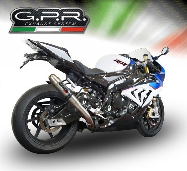 Scarico GPR compatibile con Bmw S 1000 RR -M 2015-2016, Deeptone Inox, Scarico omologato, silenziatore con db killer estraibile e raccordo specifico - immagine 6