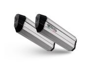 Scarico GPR compatibile con Bmw K 1600 Gtl 2017-2021, Hyper Sonic Titanium, Scarico omologato, silenziatore con db killer estraibile e raccordo specifico