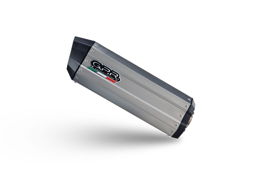 Scarico GPR compatibile con Honda Crf 1000 L Africa Twin 2015-2017, Hyper Sonic Titanium, Scarico omologato, silenziatore con db killer estraibile e raccordo specifico - immagine 3