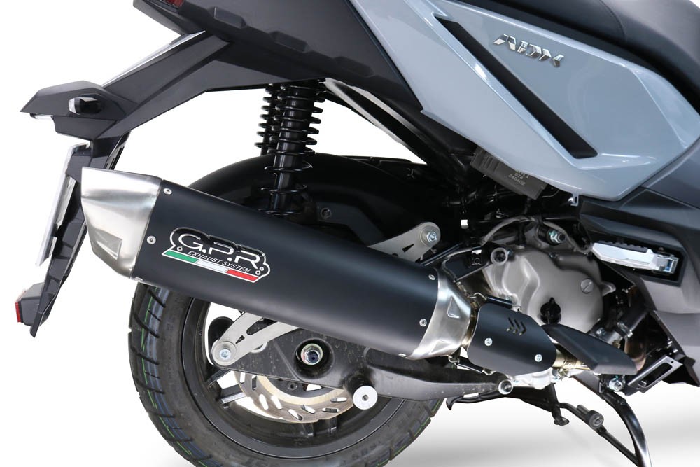 Scarico GPR compatibile con Sym ADX 300 2024-2026, Furore-X Scooter, Silenziatore omologato per il rumore,fornito con db killer,catalizzatore conforme alla revisione e raccordo - immagine 3