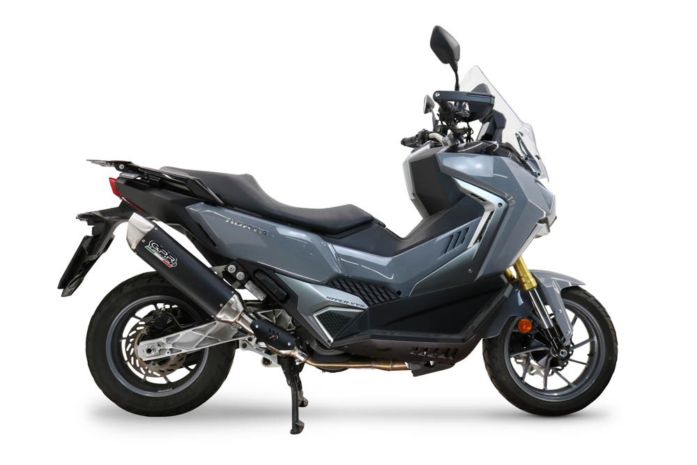 Scarico GPR compatibile con Sym ADX TG 400 2024-2026, Furore-X Scooter, Silenziatore omologato per il rumore,fornito con db killer,catalizzatore conforme alla revisione e raccordo