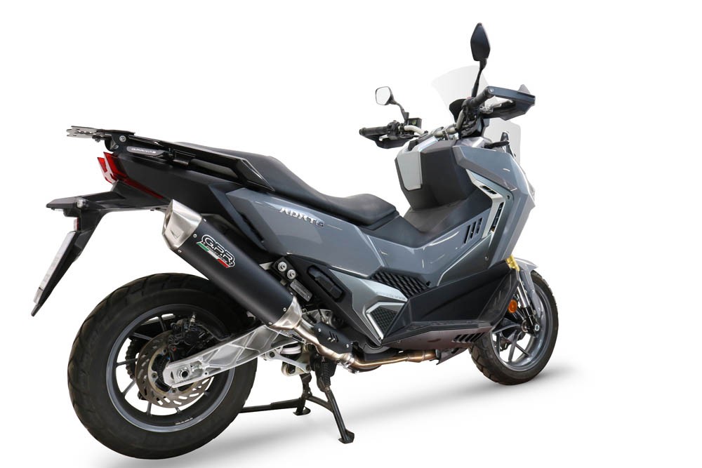 Scarico GPR compatibile con Sym ADX TG 400 2024-2026, Furore-X Scooter, Silenziatore omologato per il rumore,fornito con db killer,catalizzatore conforme alla revisione e raccordo - immagine 2