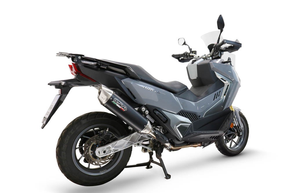Scarico GPR compatibile con Sym ADX TG 400 2024-2026, Furore-X Scooter, scarico Racing, con raccordo specifico e db killer estraibile, non conforme per uso stradale - immagine 2