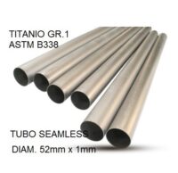Scarico GPR compatibile con  Cafè Racer Cafè Racer 1-, Tubo titanio seamless D. 52mm X 1mm L.1000mm,