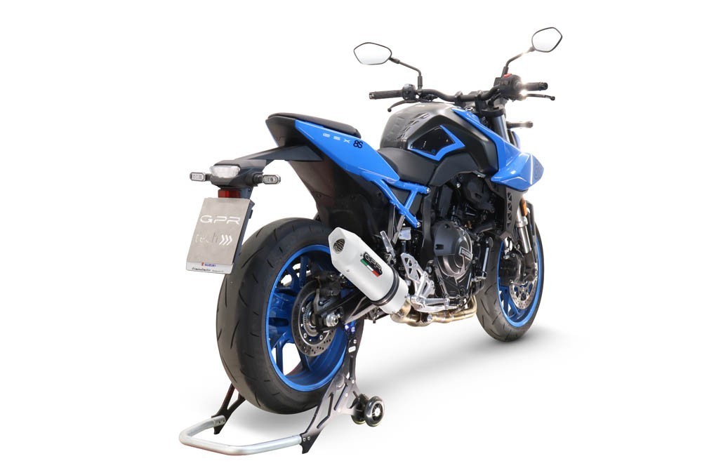 Scarico GPR compatibile con Suzuki Gsx-8S 2022-2024, Albus Evo4, Scarico completo omologato,fornito con db killer estraibile,catalizzatore e collettore - immagine 8