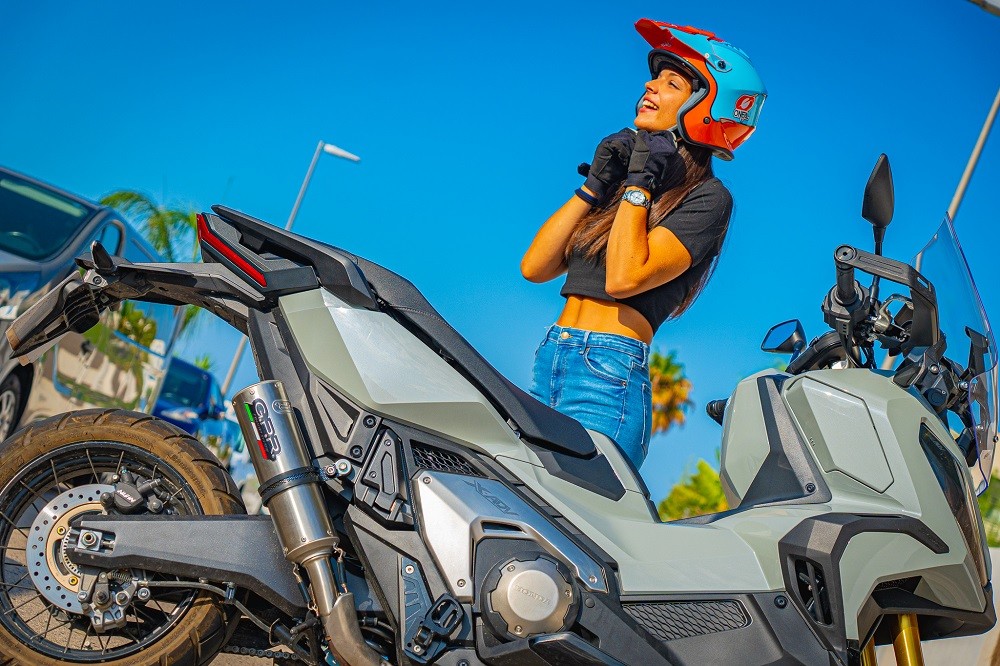 Scarico GPR compatibile con Honda X-Adv 750 2025-2026, M3 Inox , Scarico omologato, silenziatore con db killer estraibile e raccordo specifico - immagine 8