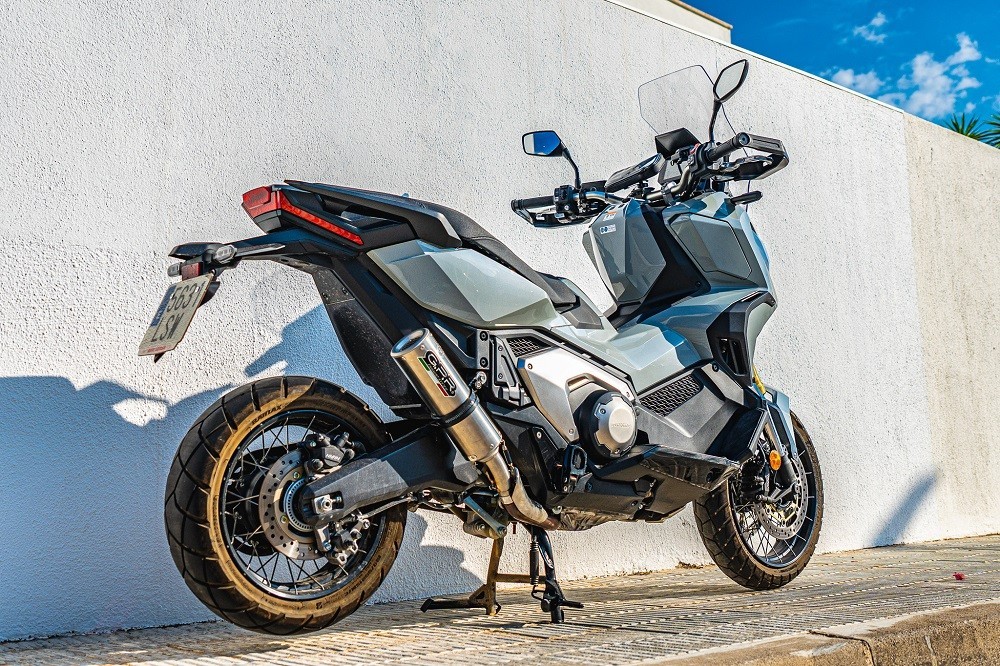 Scarico GPR compatibile con Honda X-Adv 750 2025-2026, M3 Titanium Natural, Scarico omologato, silenziatore con db killer estraibile e raccordo specifico - immagine 8