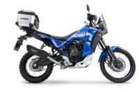 Scarico GPR compatibile con Yamaha Tenere 700 2021-2024, Furore-X Titanio Nero, Scarico omologato, silenziatore con db killer estraibile e raccordo specifico